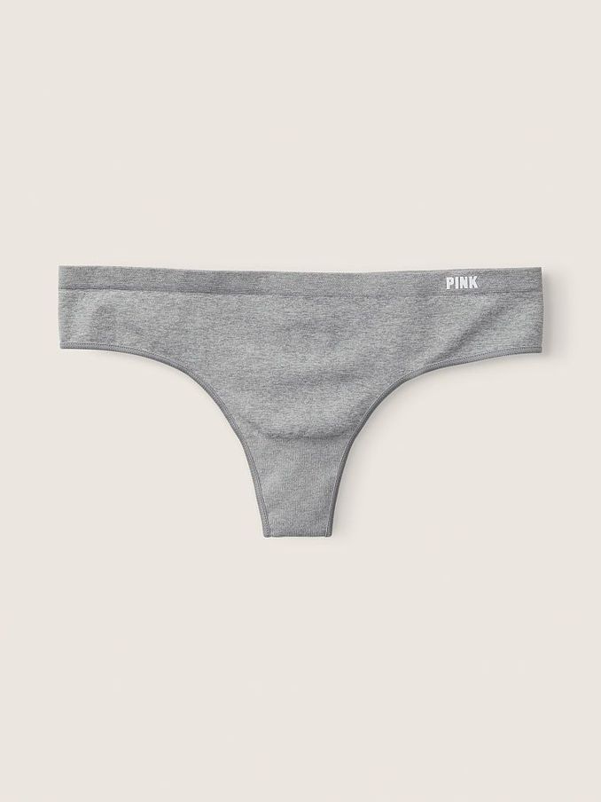Grey Oasis Marl Thong Seamless Knickers (K31688) | £4