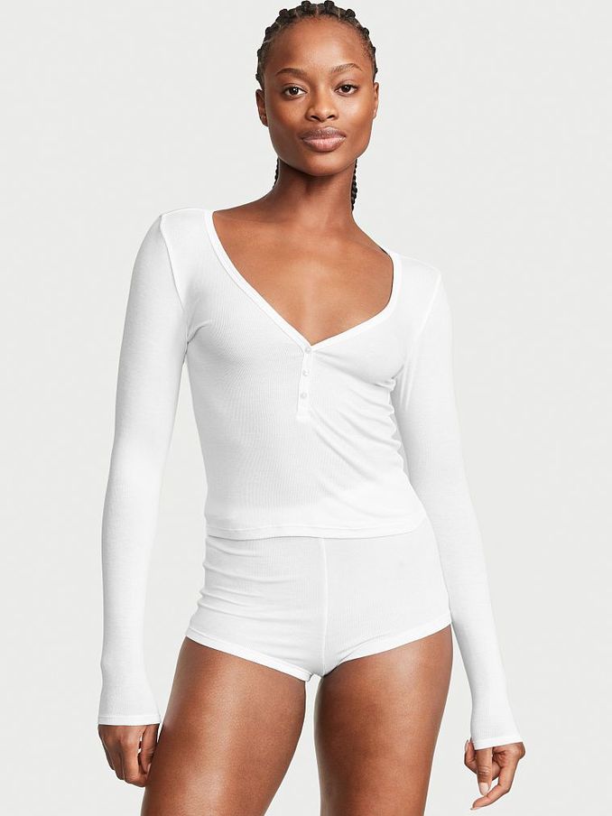 White Modal Short Pyjamas (K32786) | £19