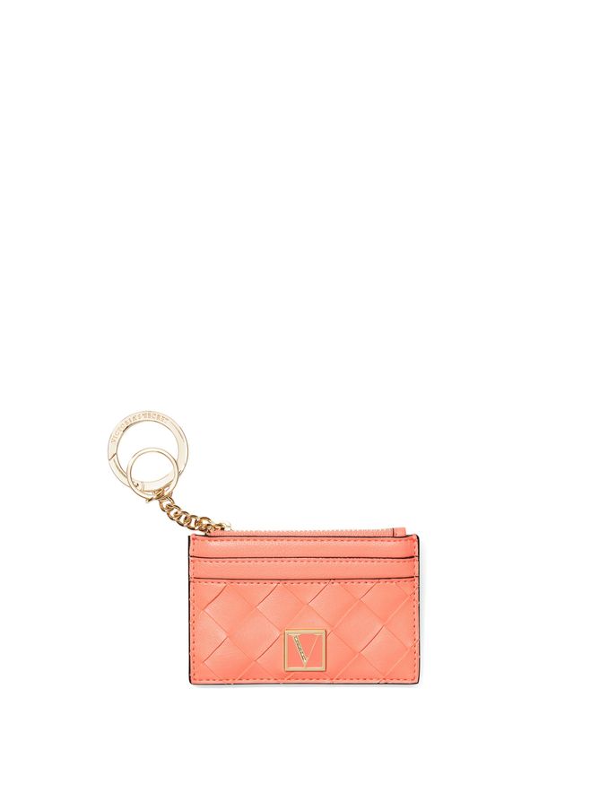 Guava Woven Card Case Keyring (K40236) | £9