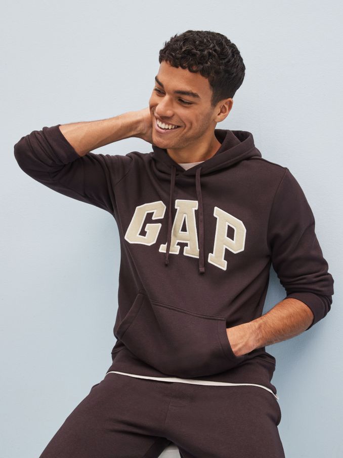 Dark Brown Arch Logo Hoodie (K40997) | £24