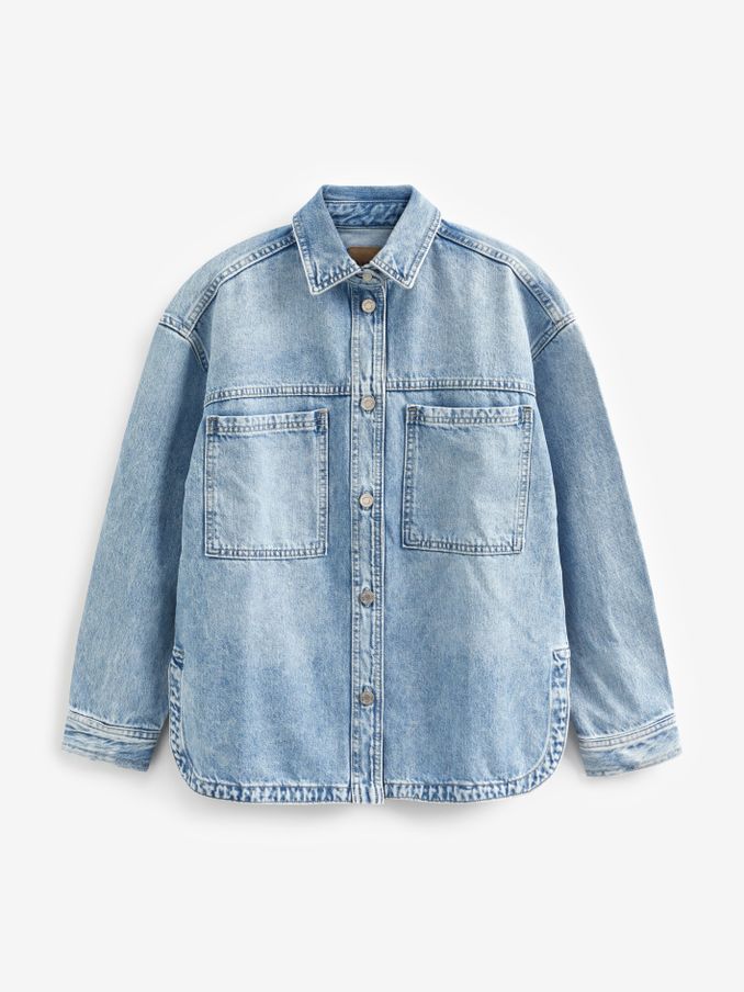 Blue Denim Shirt Jacket (K42186) | £32