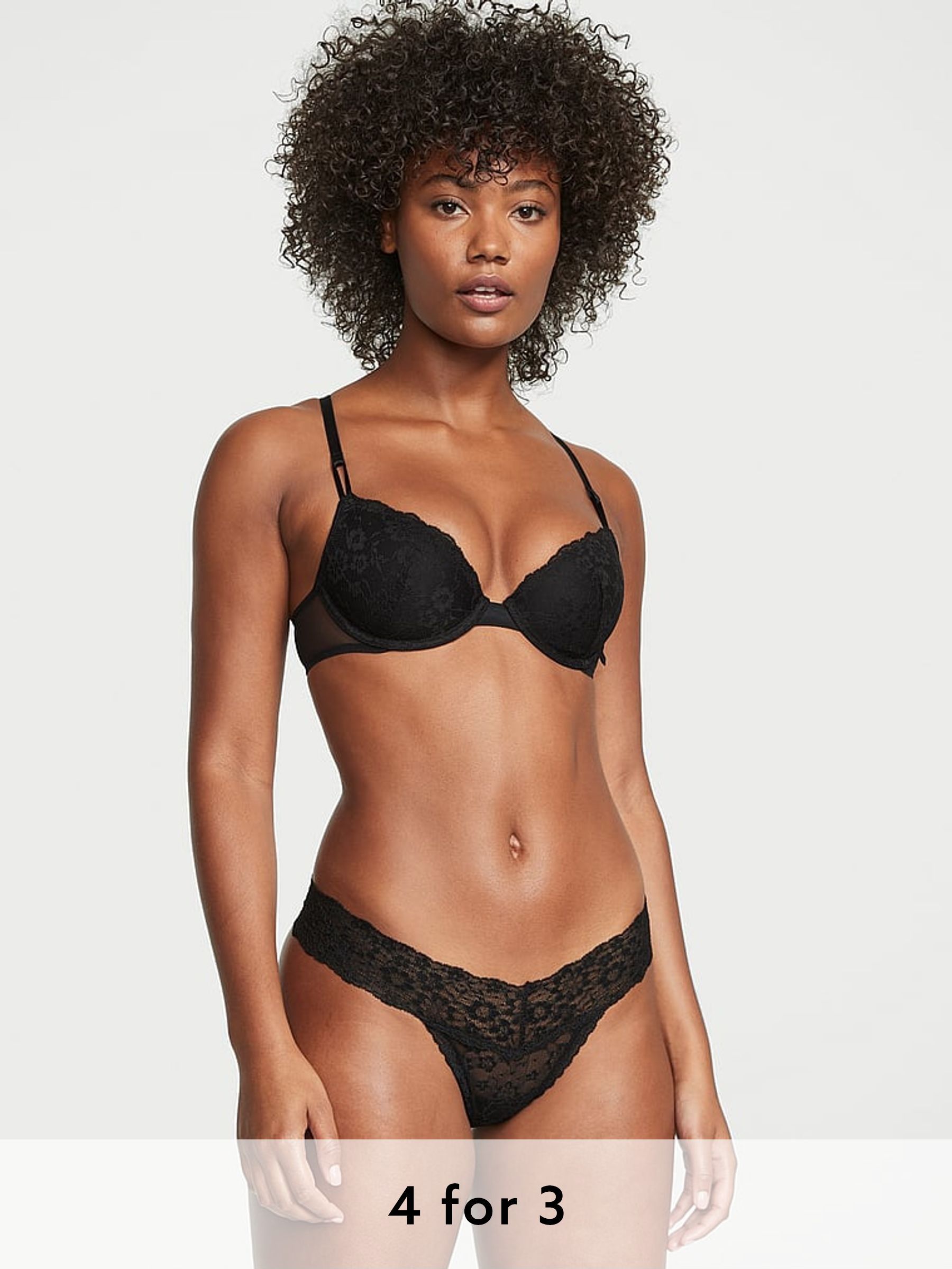 Black Thong Knickers (K42775) | £9