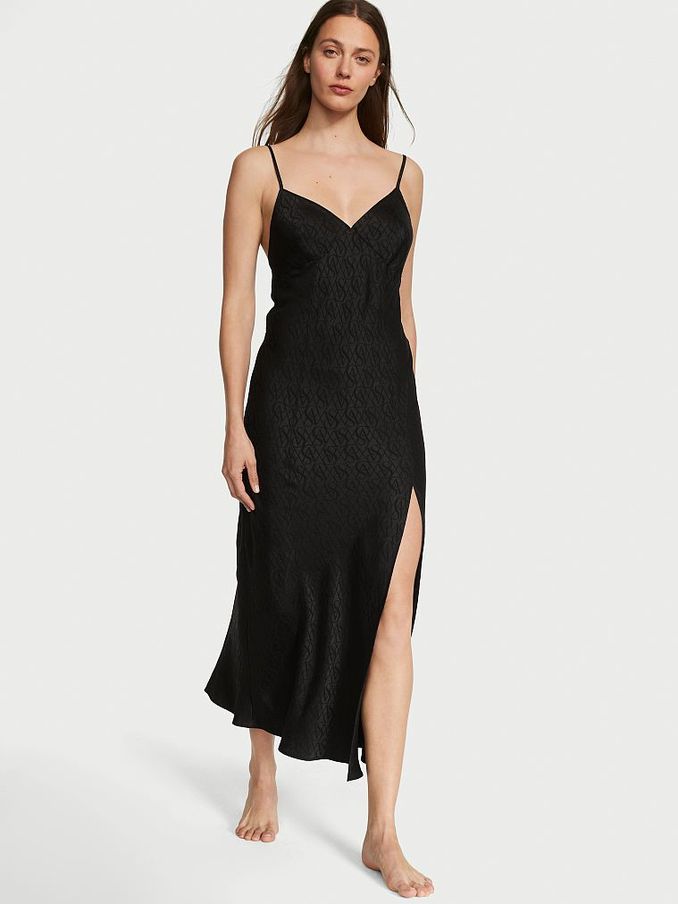 Black Lace Icon Slip Dress (K43391) | £28
