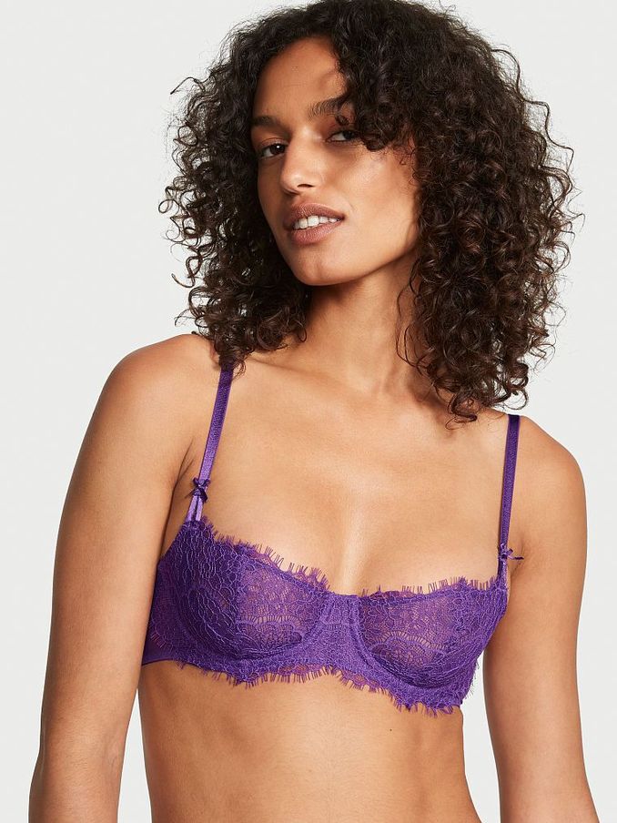 Violetta Purple Lace Unlined Balcony Bra (K43964) | £19
