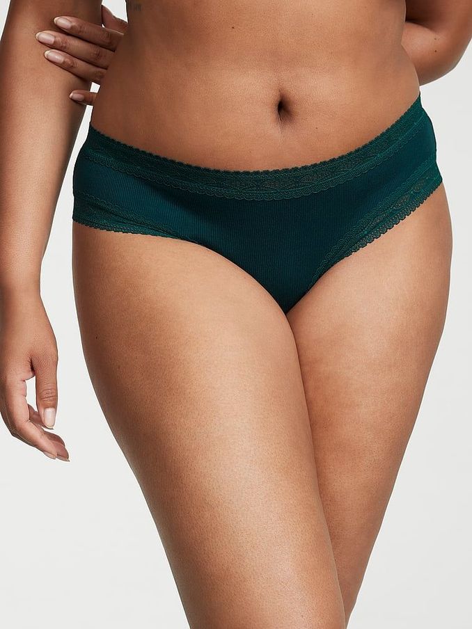 Black Ivy Green Geo Cheeky Lace Waist Knickers (K44002) | £4
