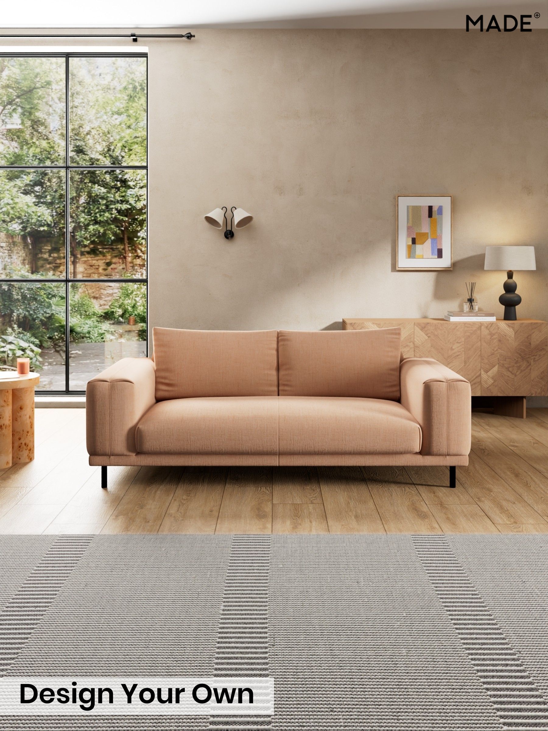 Etched Chenille/Soft Apricot Orange - Odin By Made