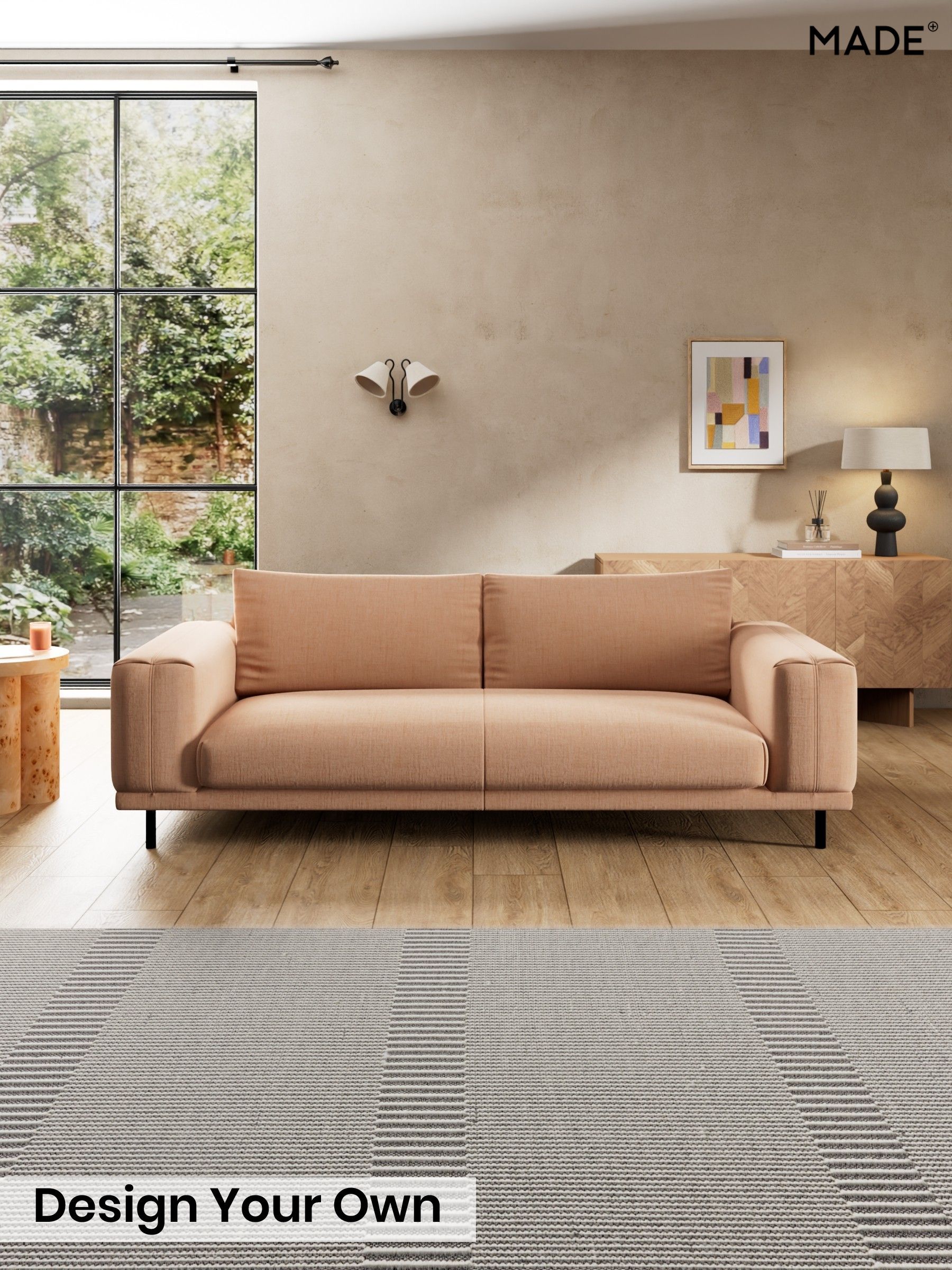 Etched Chenille/Soft Apricot Orange - Odin By Made