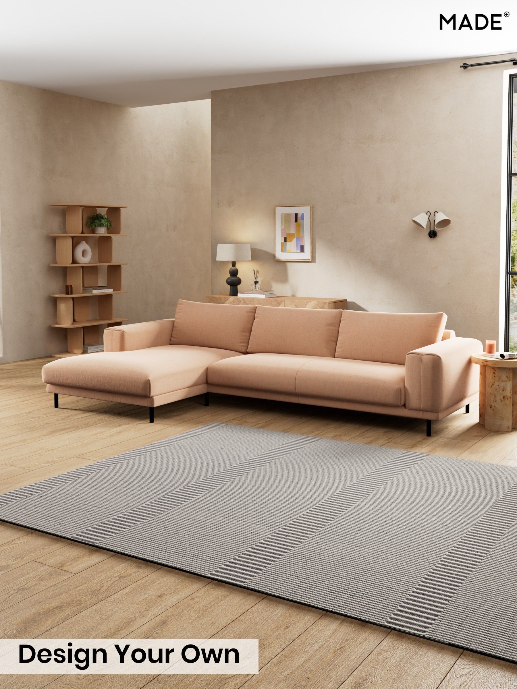 Etched Chenille/Soft Apricot Orange - Odin By Made