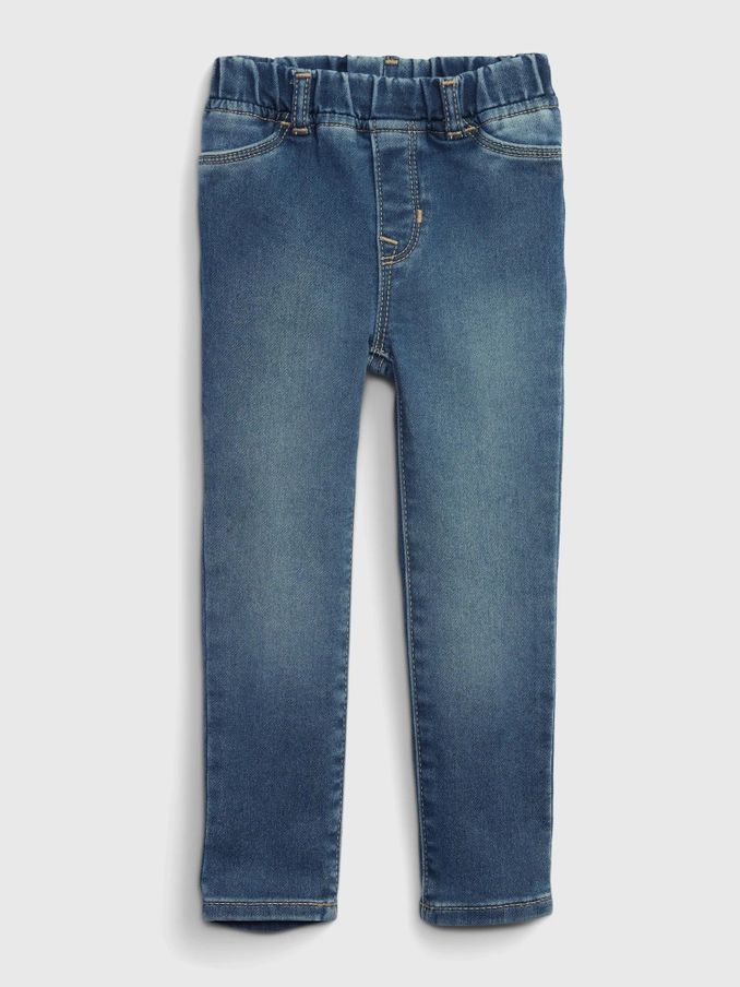 Mid Wash Blue Pull On Denim Jeggings (12mnths-5yrs) (K45918) | £20
