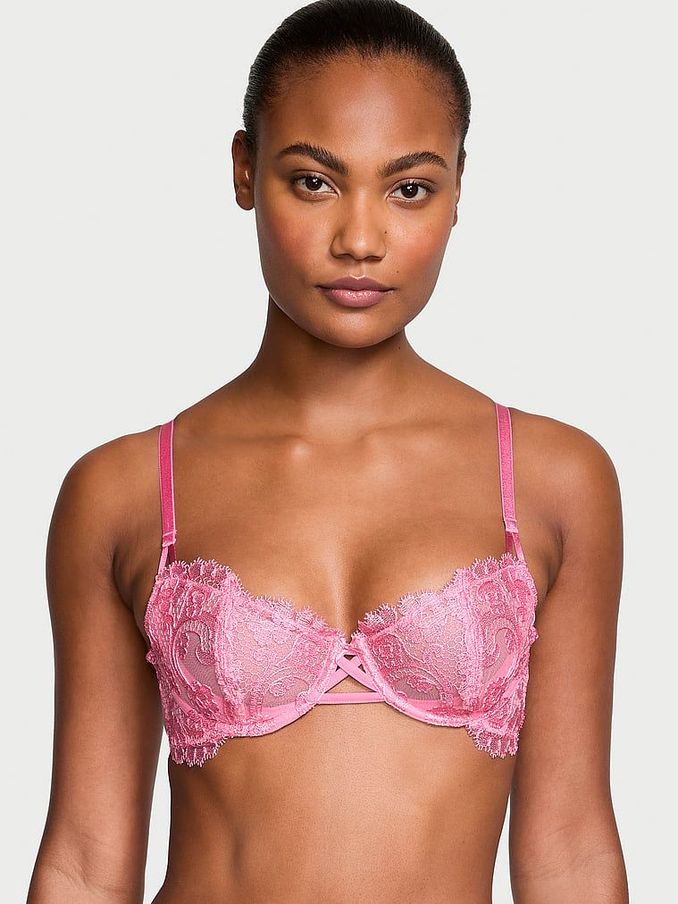 Pink Tickled Boho Floral Unlined Balcony Boho Floral Bra (K46620) | £19