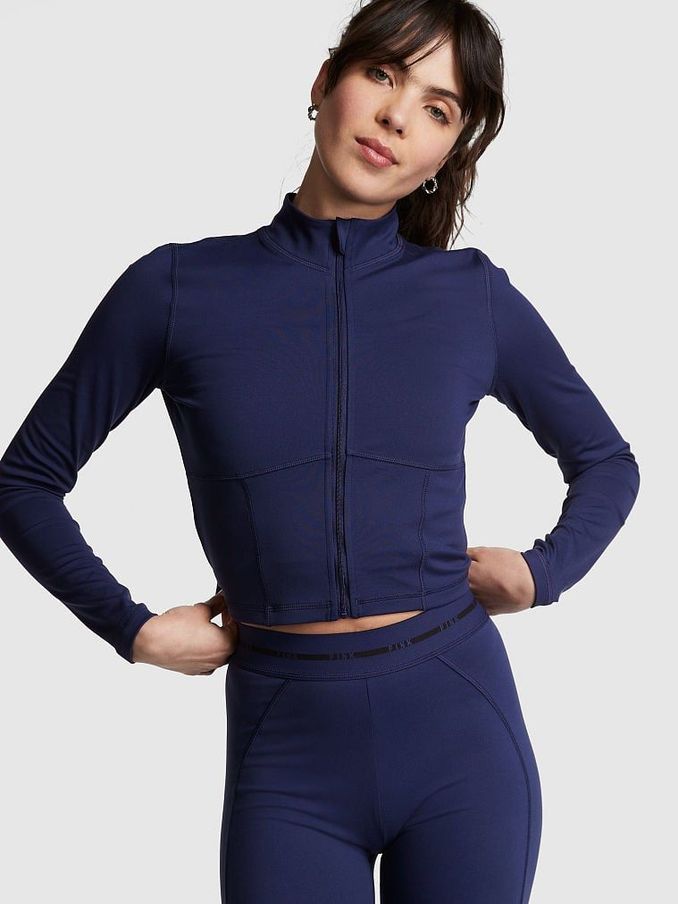 Midnight Navy Blue Active Full Zip Jacket (K49824) | £23