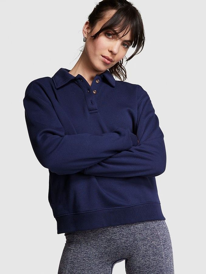 Midnight Navy Blue Polo Sweatshirt (K49842) | £18