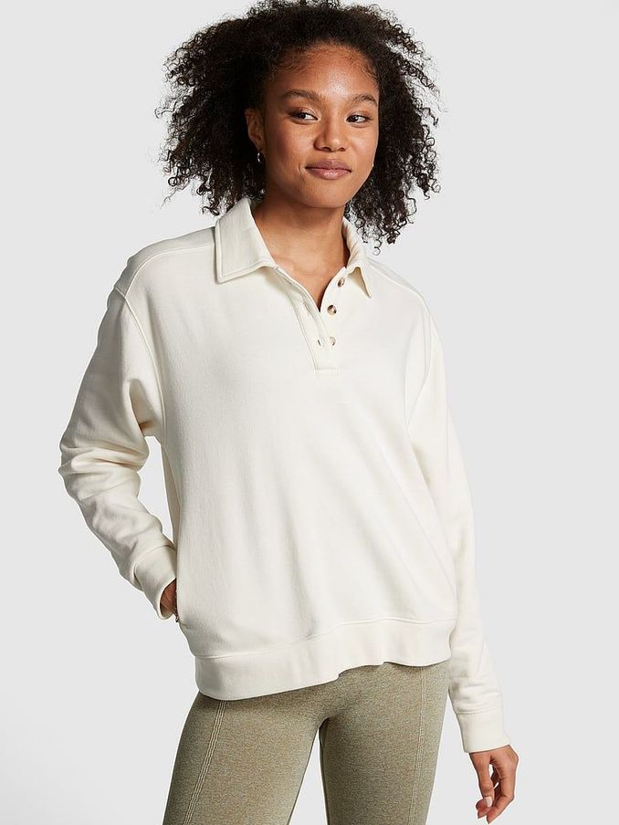 Cream Polo Sweatshirt (K49843) | £18