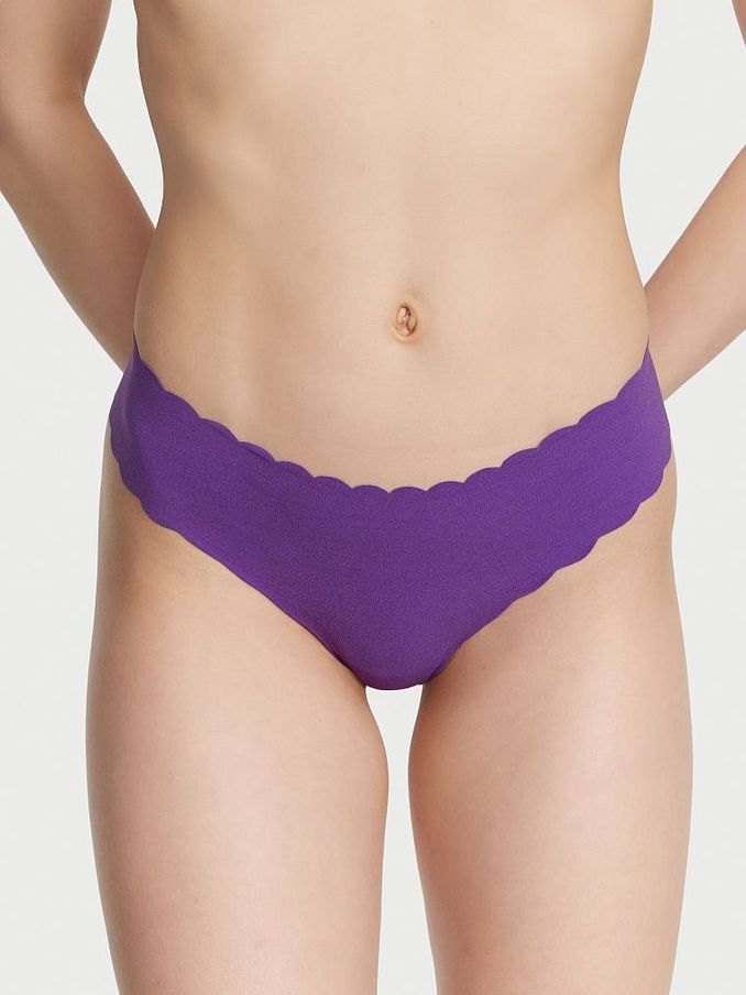 New Violetta Purple Scalloped Thong Knickers (K52452) | £4