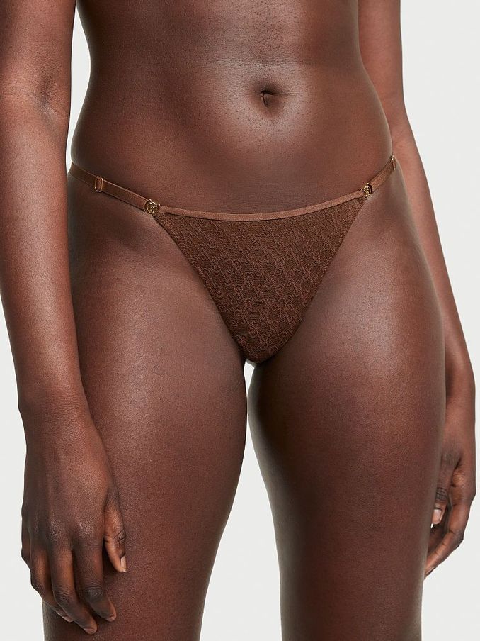 Ganache Nude Lace Thong Icon Knickers (K52724) | £7