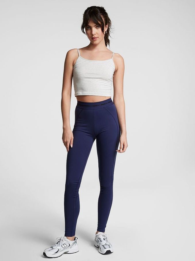Midnight Navy Blue Logo Waistband Legging (K58422) | £23