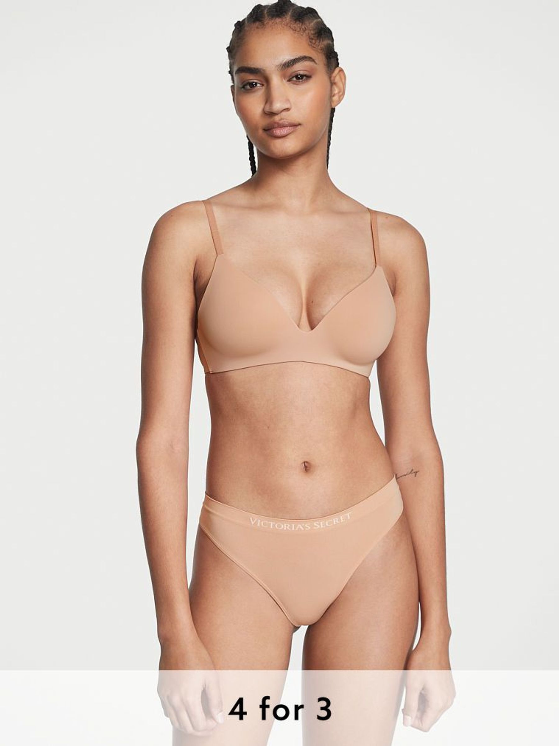 Nude Praline Thong Knickers (K59452) | £9