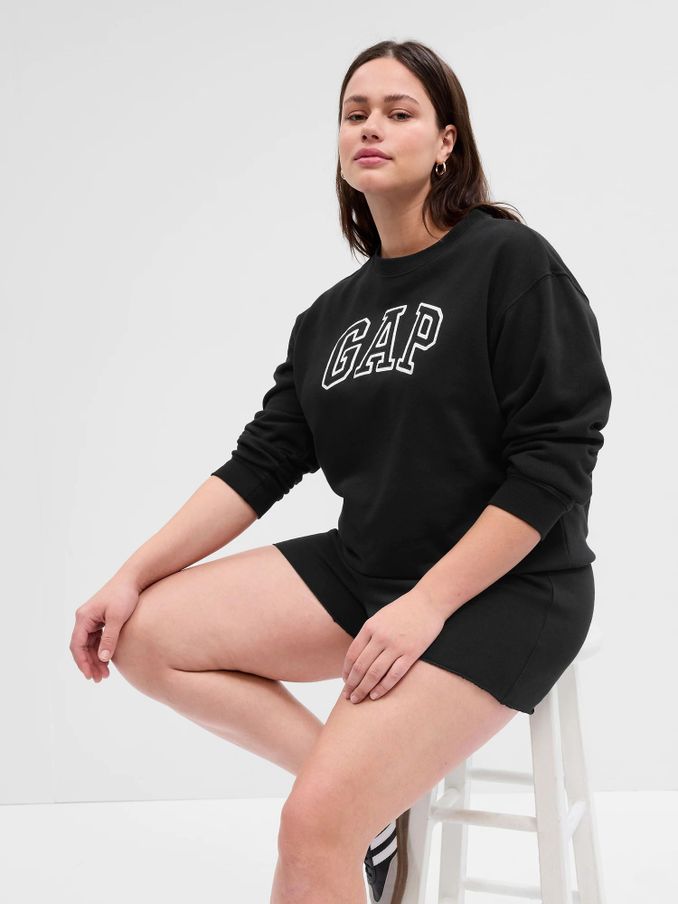 Black Logo Crew Neck Sweatshirt (K61020) | £30