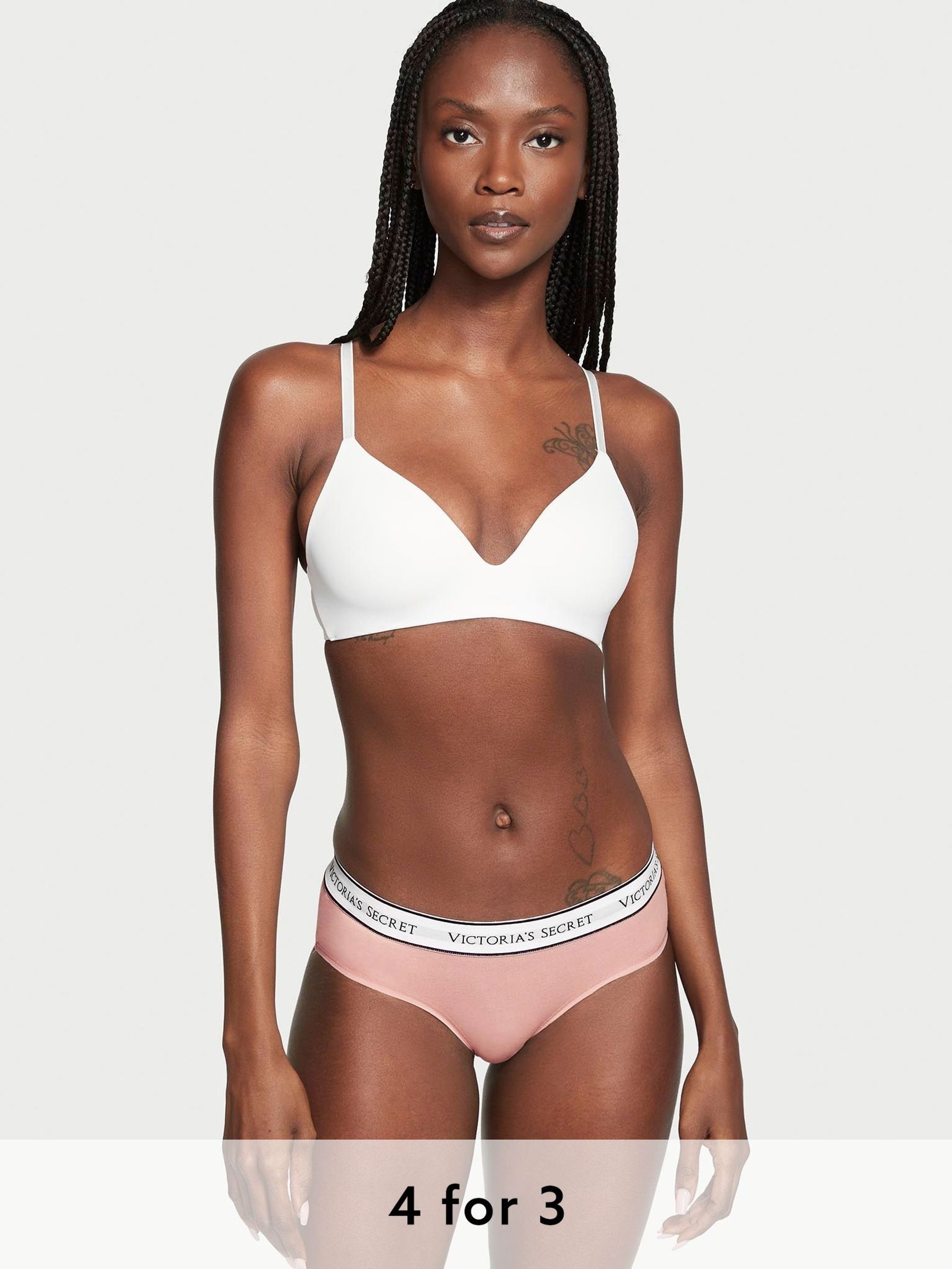 Misty Rose Pink Hipster Logo Knickers (K63329) | £9