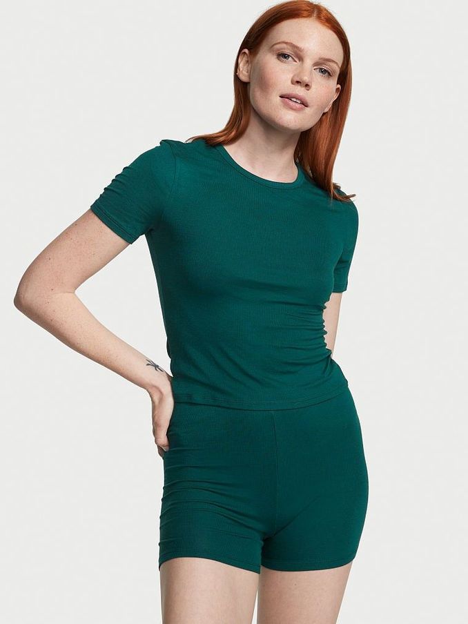 Black Ivy Green Modal Short Pyjamas (K64196) | £19