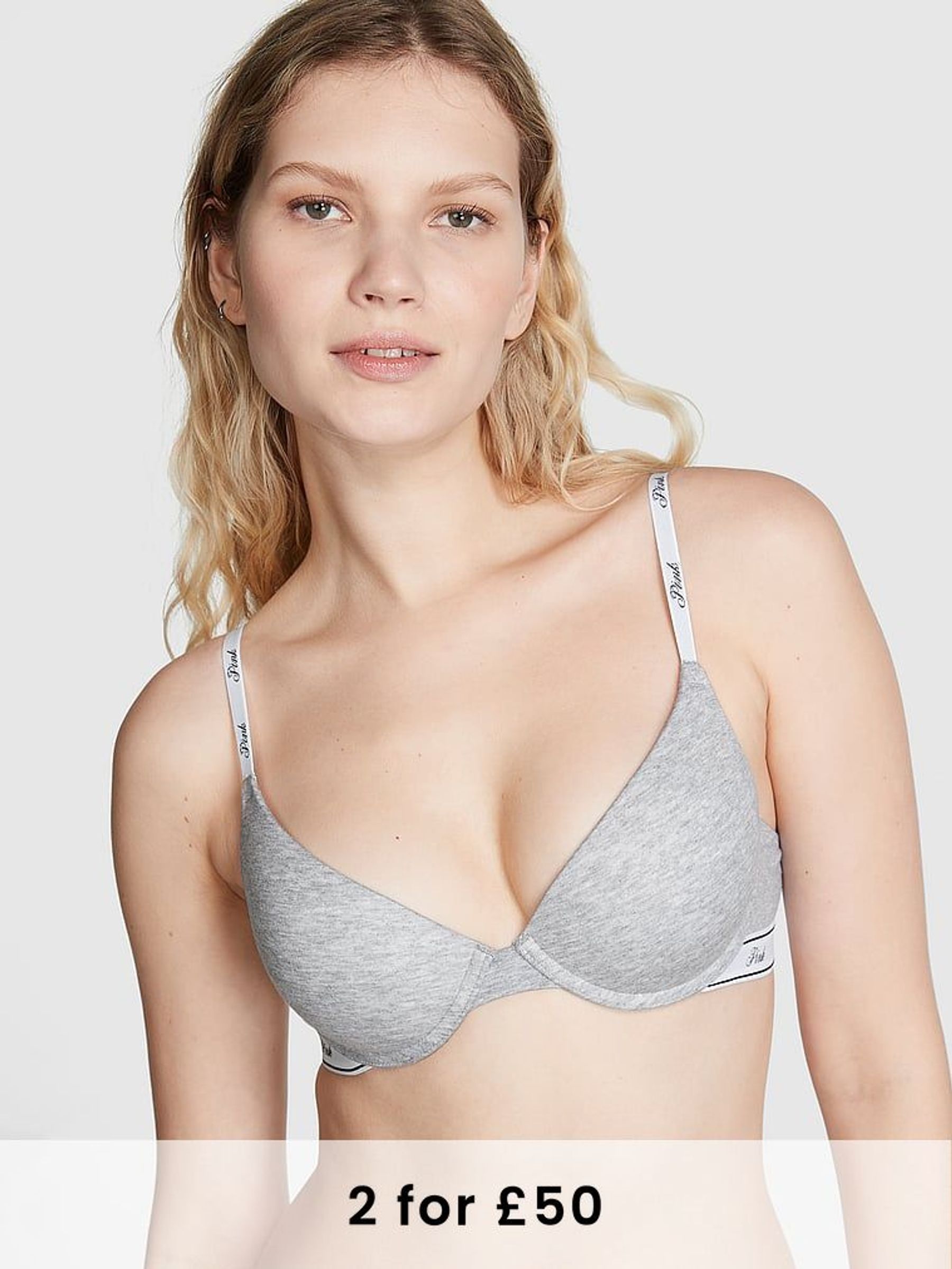 Grey Heather Push Up Push Up Bra (K66178) | £29