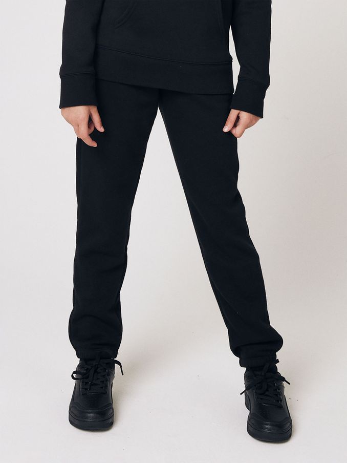 Black Logo Fleece-Lined Joggers (4-13yrs) (K68408) | £18