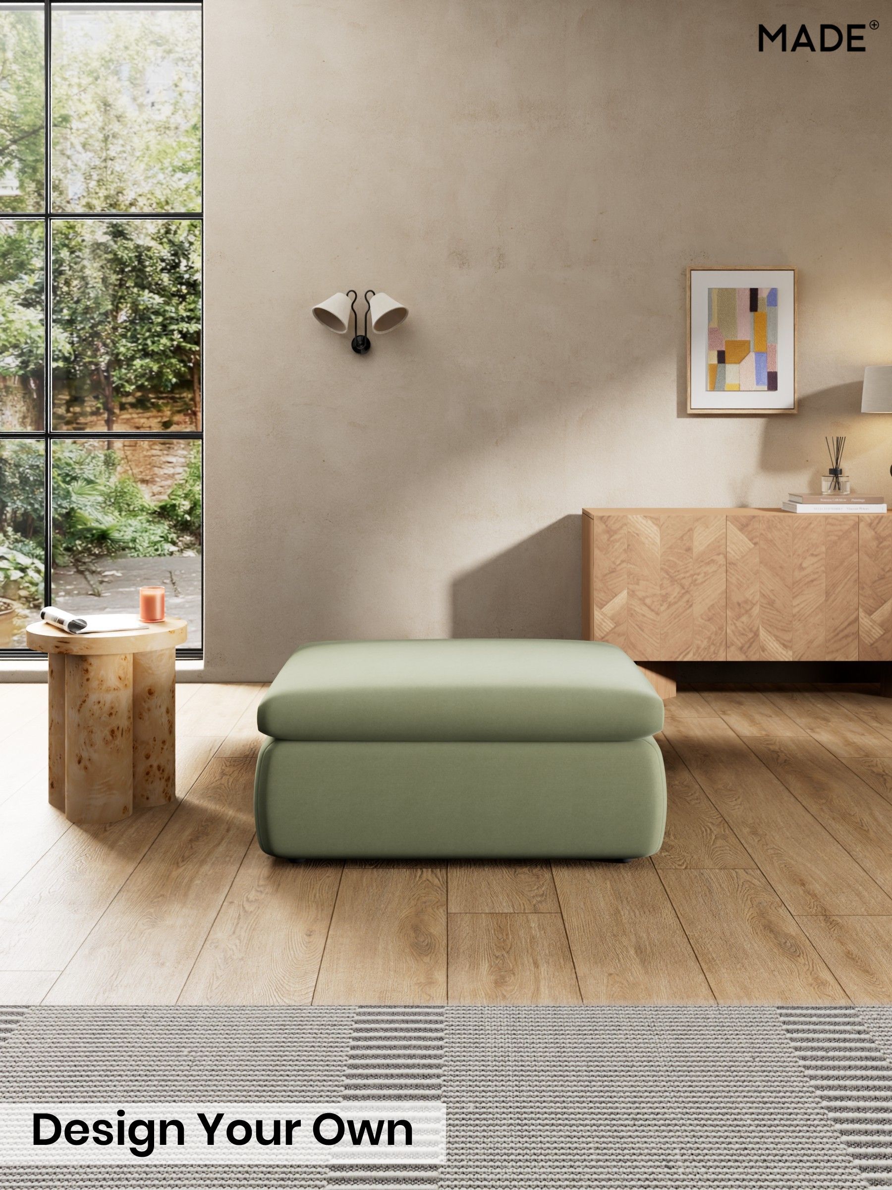 Cotton Velvet Blend/Sage Green - Jackson By Made