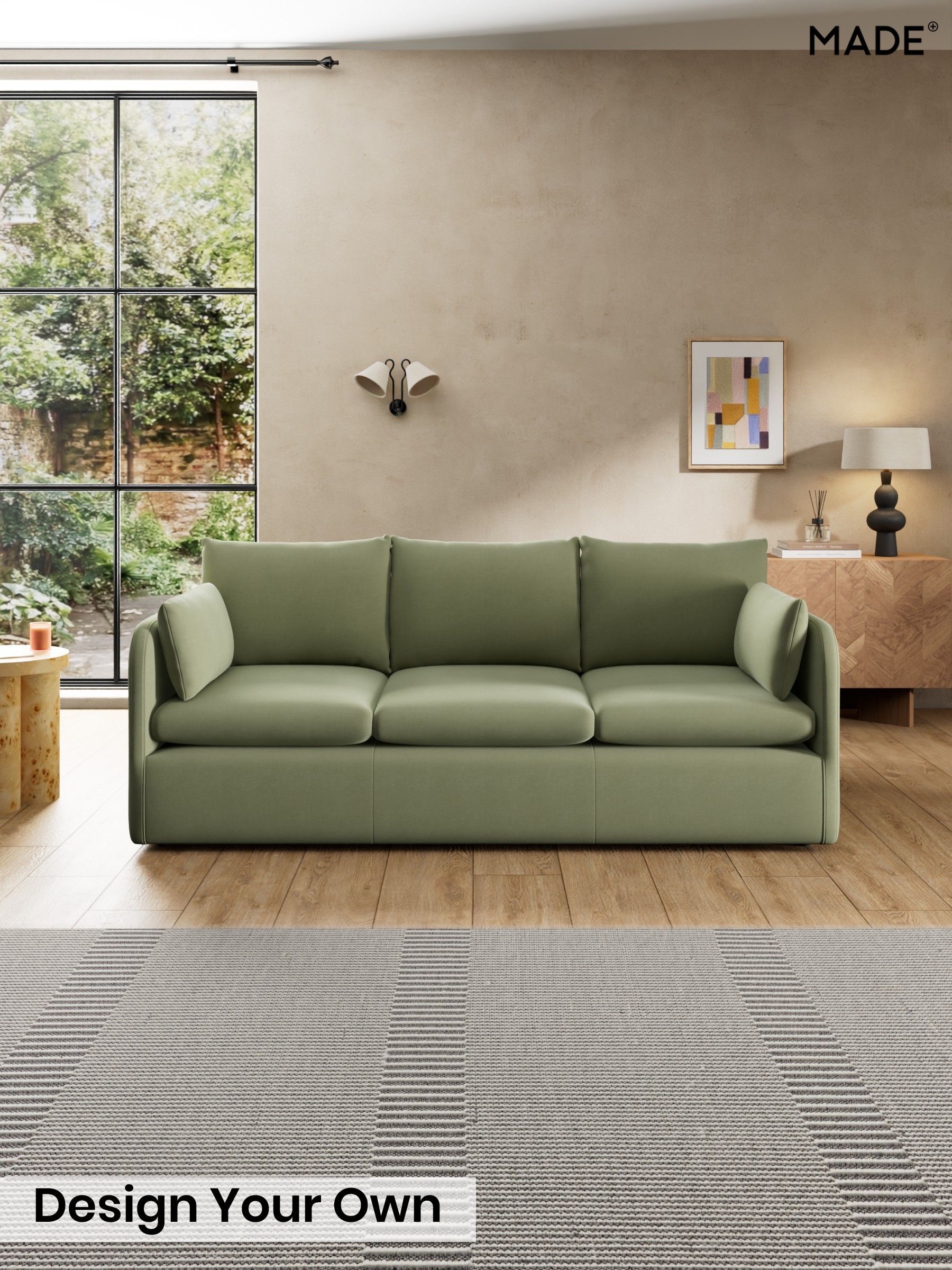 Cotton Velvet Blend/Sage Green - Jackson By Made