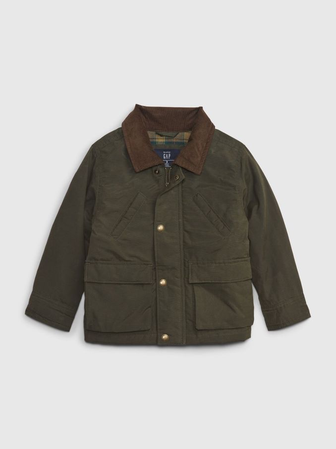 Green Waxed Utility Jacket (K68471) | £11