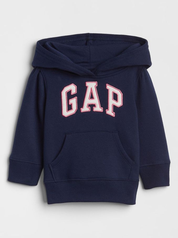 Blue Arch Logo Hoodie (12mths-5yrs) (K68523) | £18