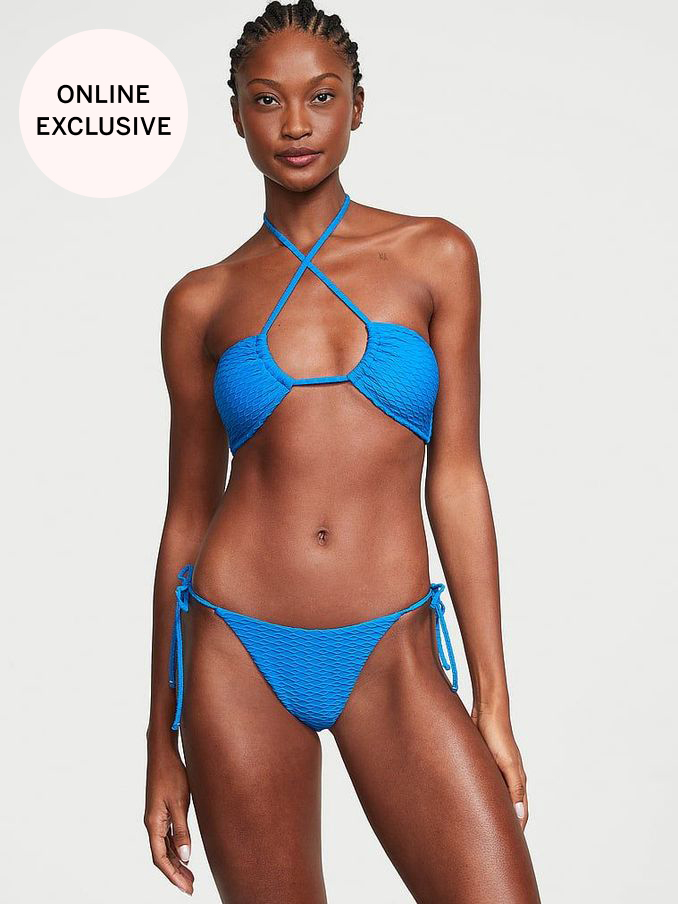 Shocking Blue Fishnet Cross Over Swim Bikini Top (K68558) | £14