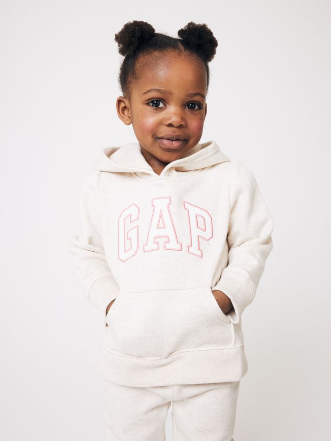 Cream Logo Hoodie (6mths-5yrs) (K69938) | £18