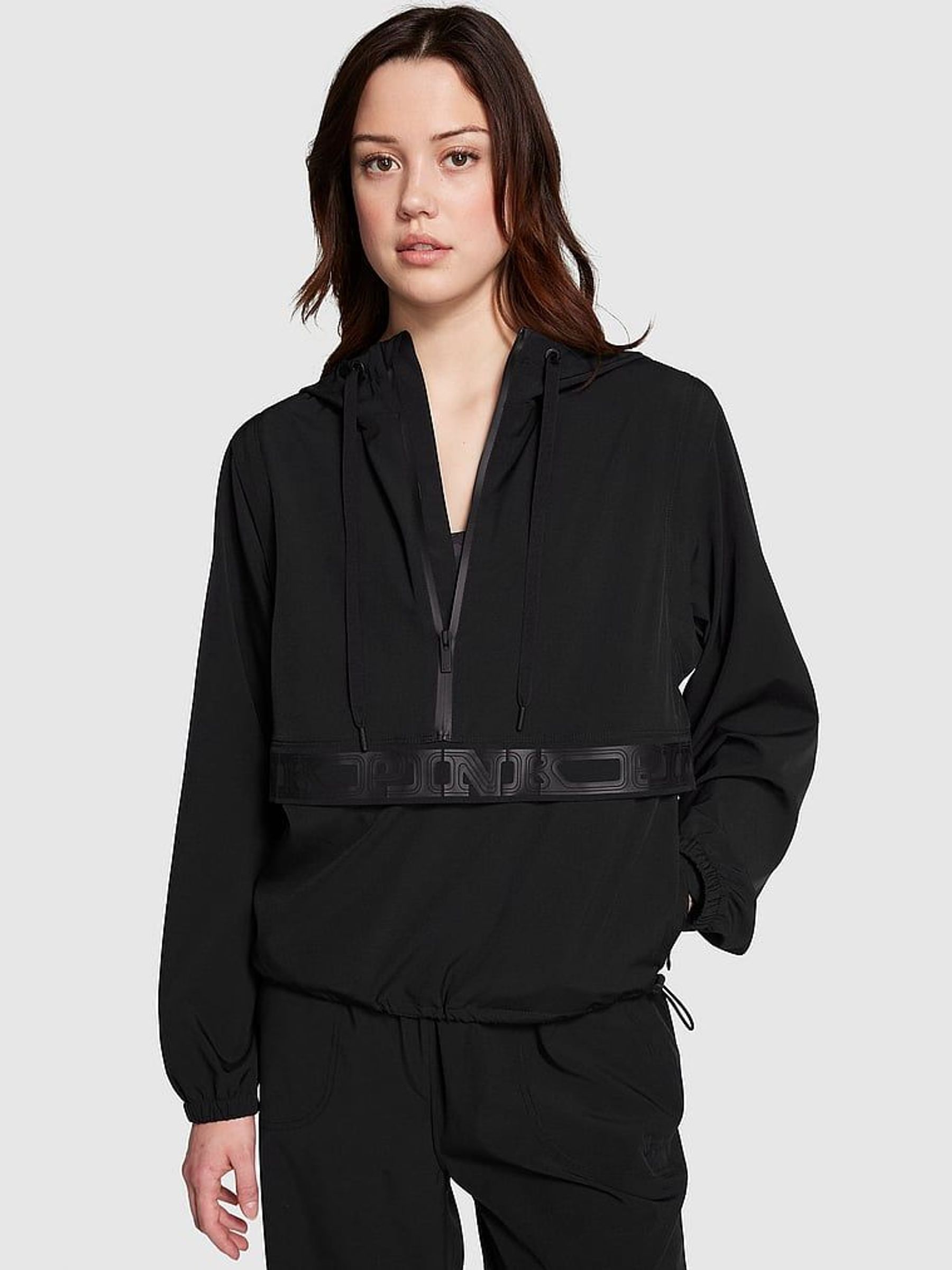Pure Black Track Suit Half Zip Jacket (K70309) | £34