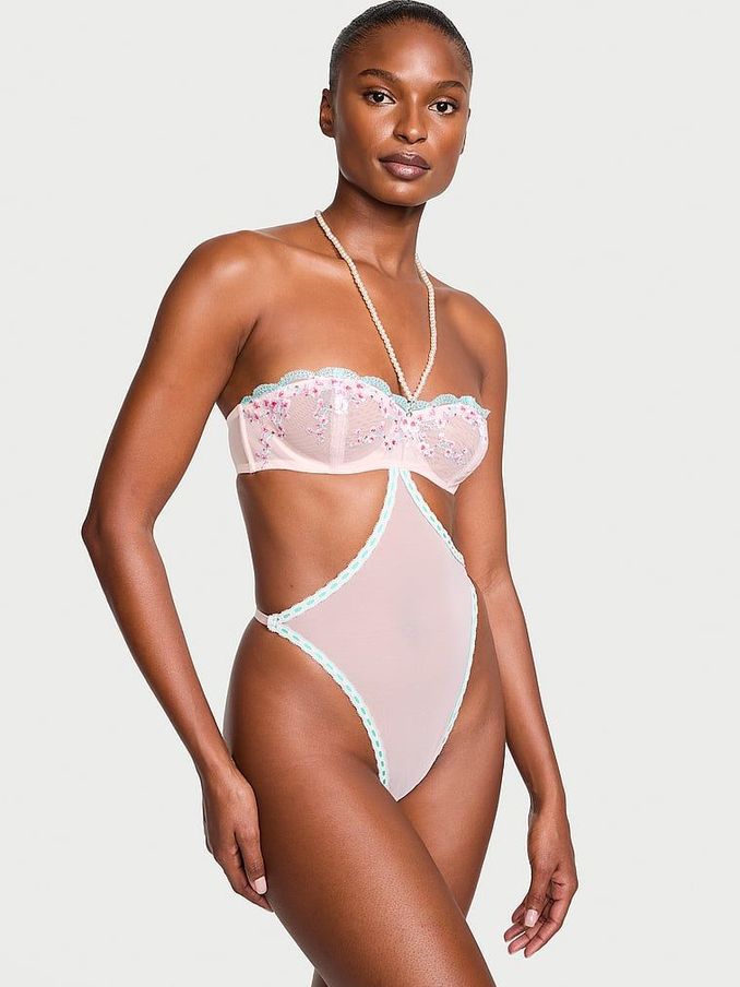 Ballet Pink Cherry Blossom Bodysuit (K70311) | £42