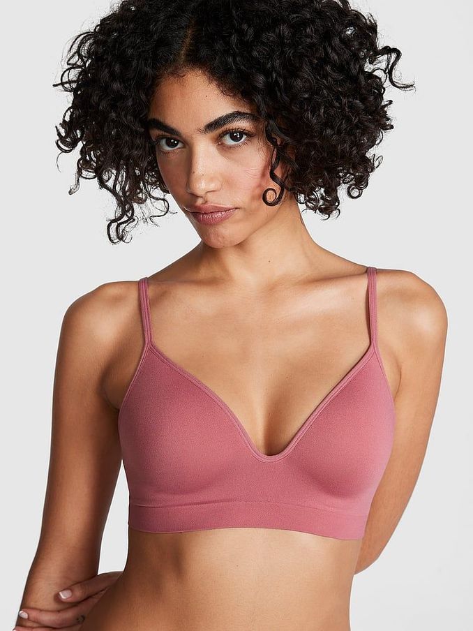 Pink Begonia Seamless Bralette (K70312) | £14
