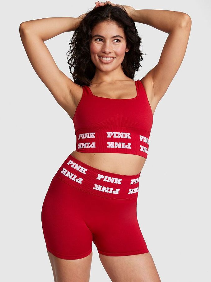 Red Laquer Seamless Logo Short (K70614) | £12