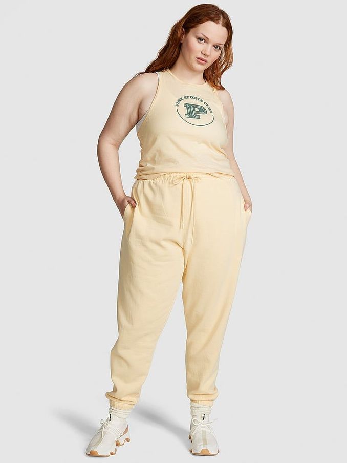 Honeysuckle Yellow Cuffed Fleece Jogger (K70651) | £19