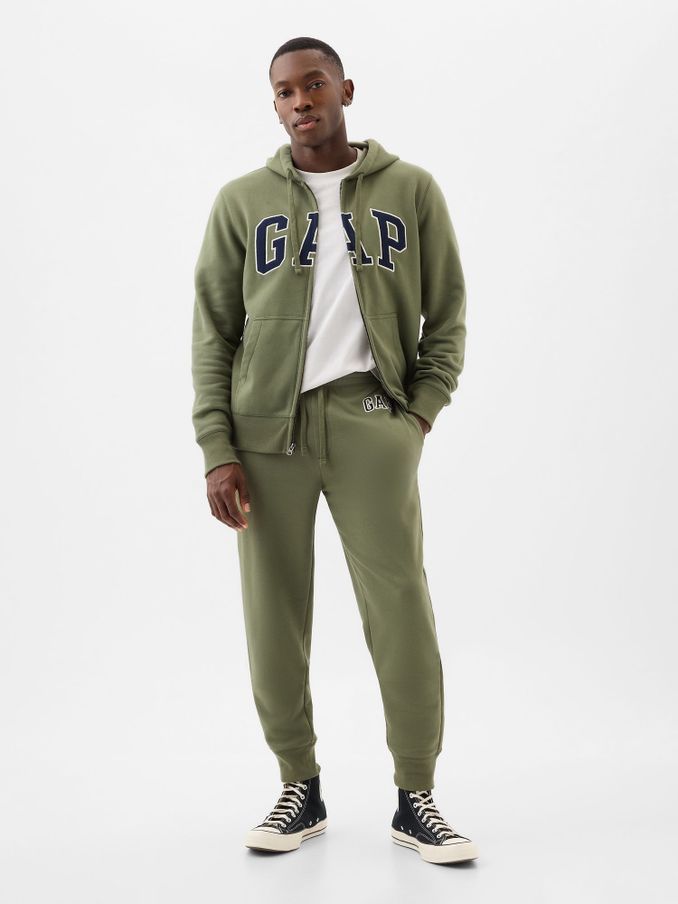 Green Fleece Logo Joggers (K70720) | £15