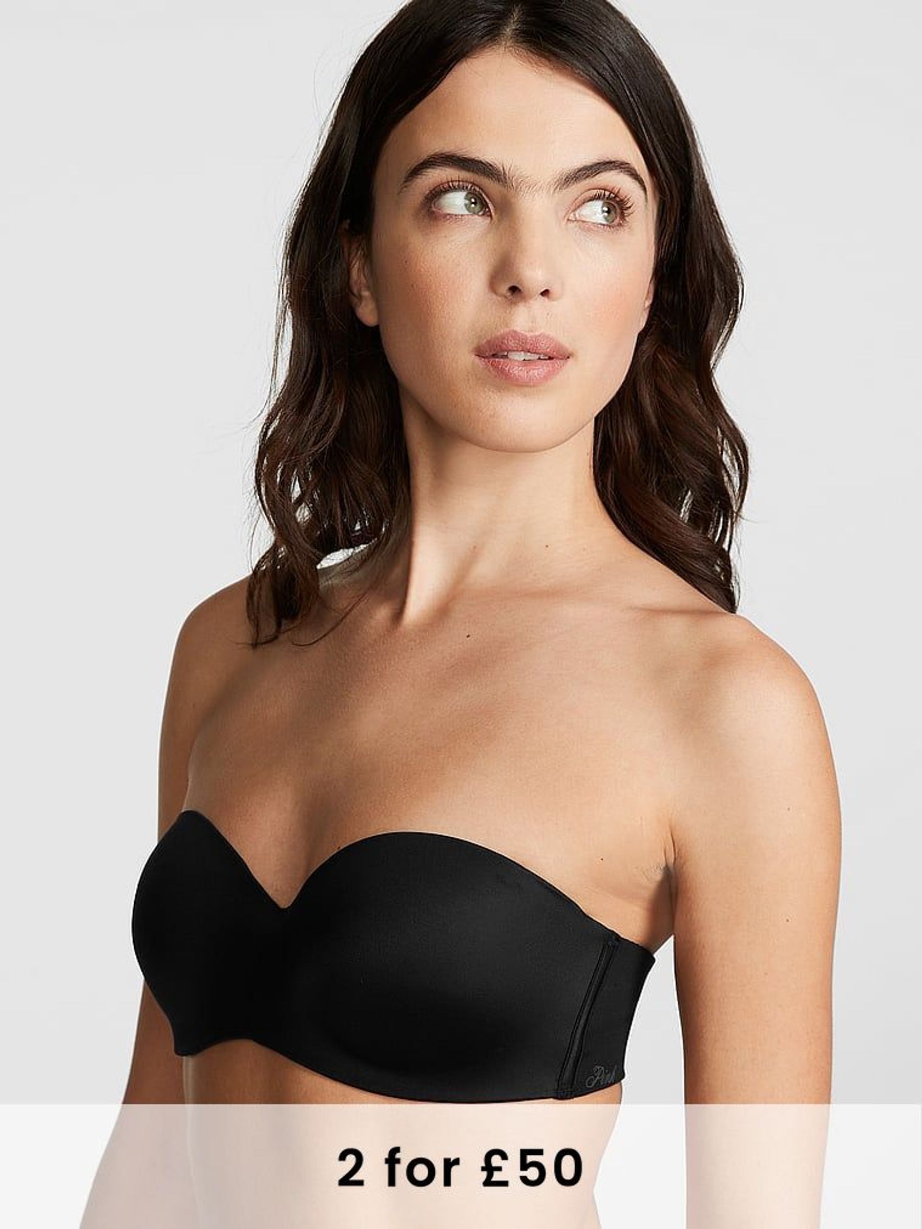 Black Strapless Multiway Push Up Bra (K71843) | £29