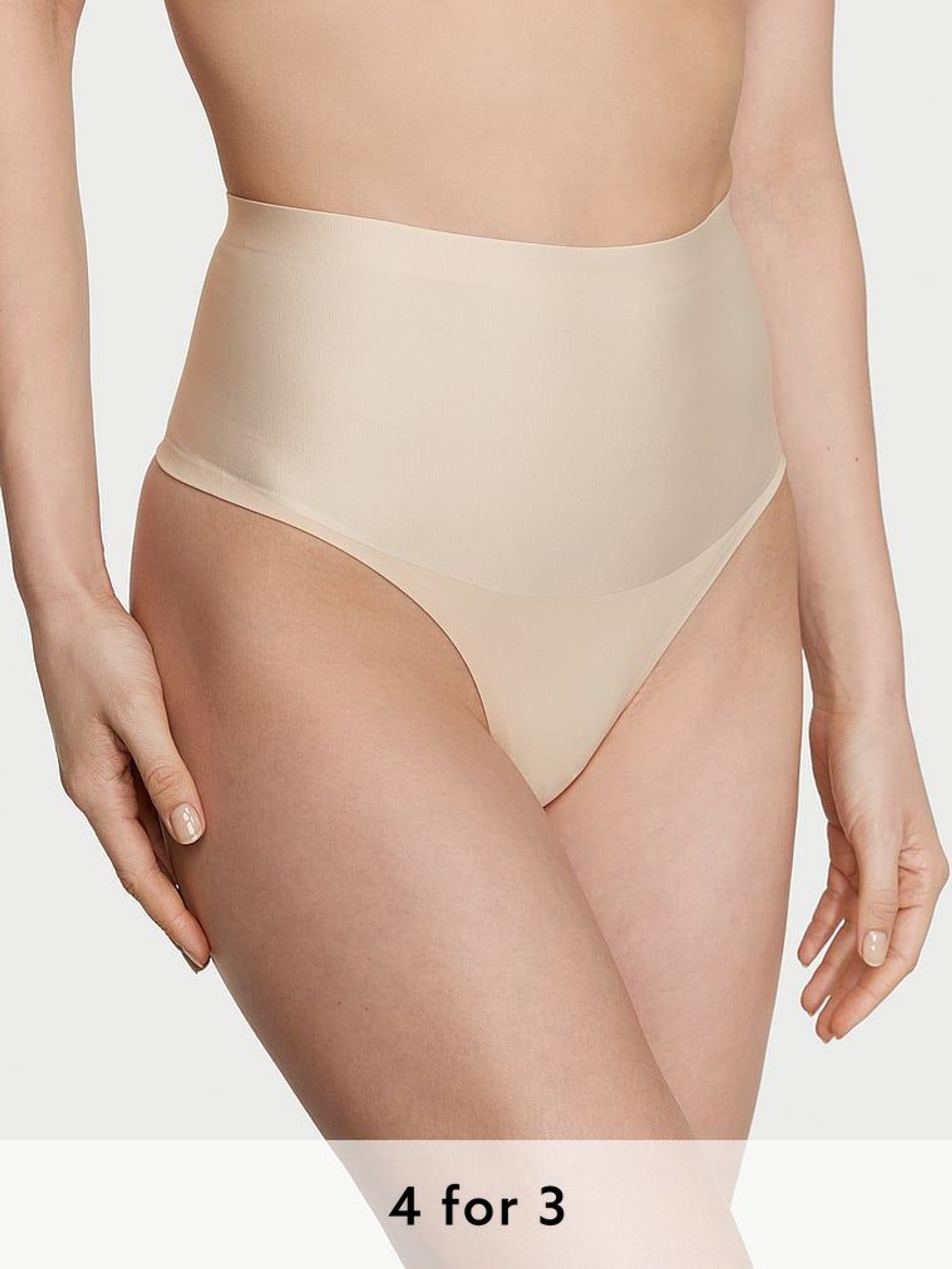 Marzipan Nude Smooth Thong Smoothing Shimmer Shaping Knickers (K71932) | £20