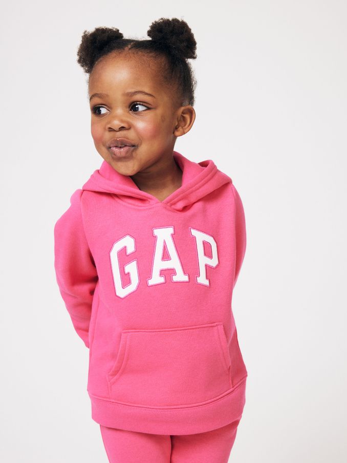 Pink Puff Sleeve Hoodie (Newborn-5yrs) (K72042) | £18