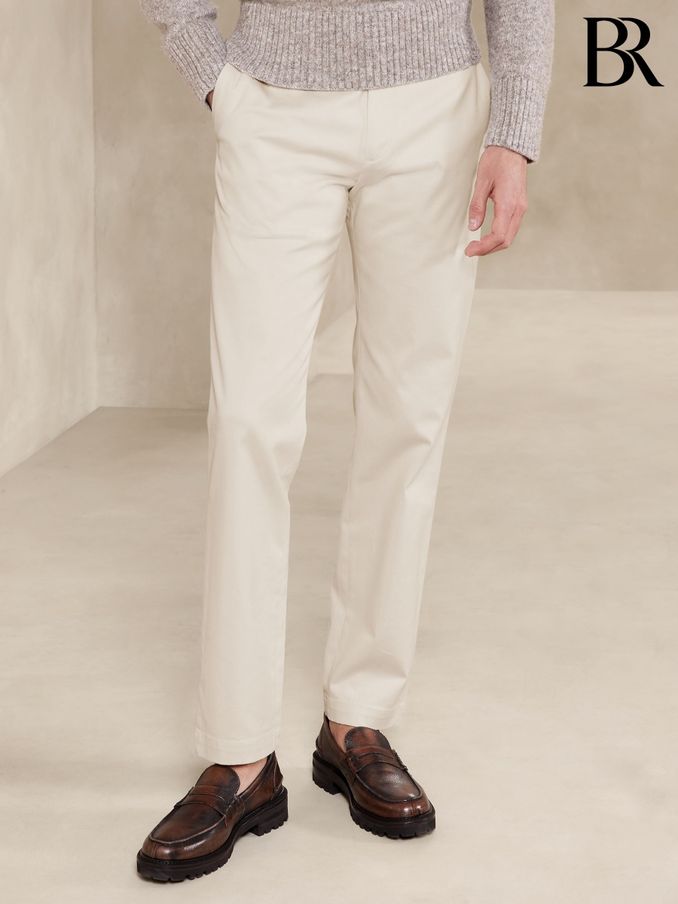 Banana Republic Beige Slim Rapid Movement Chinos (K72264) | £48