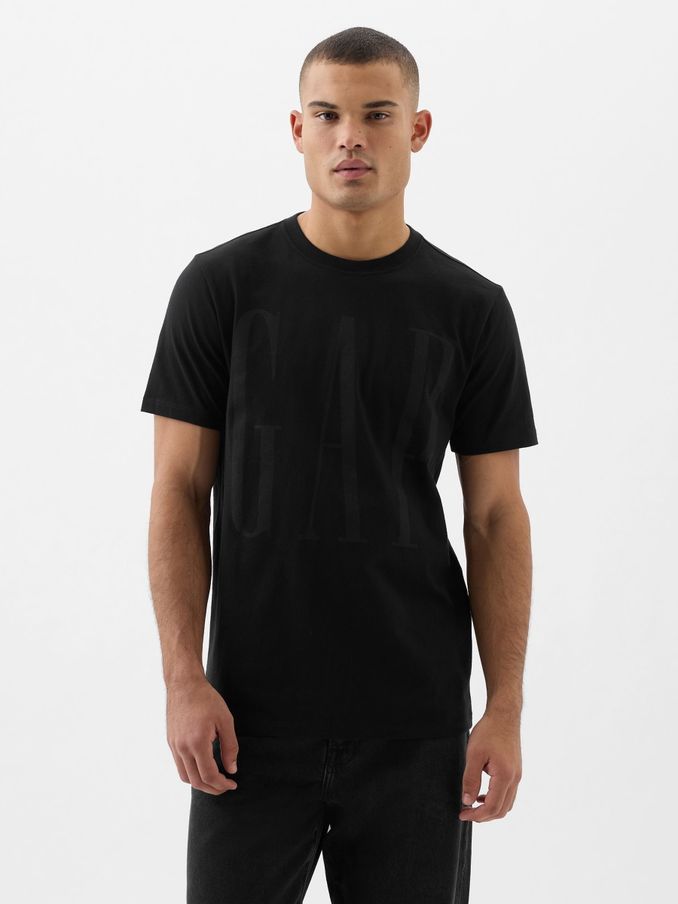 Black Everyday Logo 100% Cotton Crew Neck Short Sleeve T-Shirt (K73535) | £14