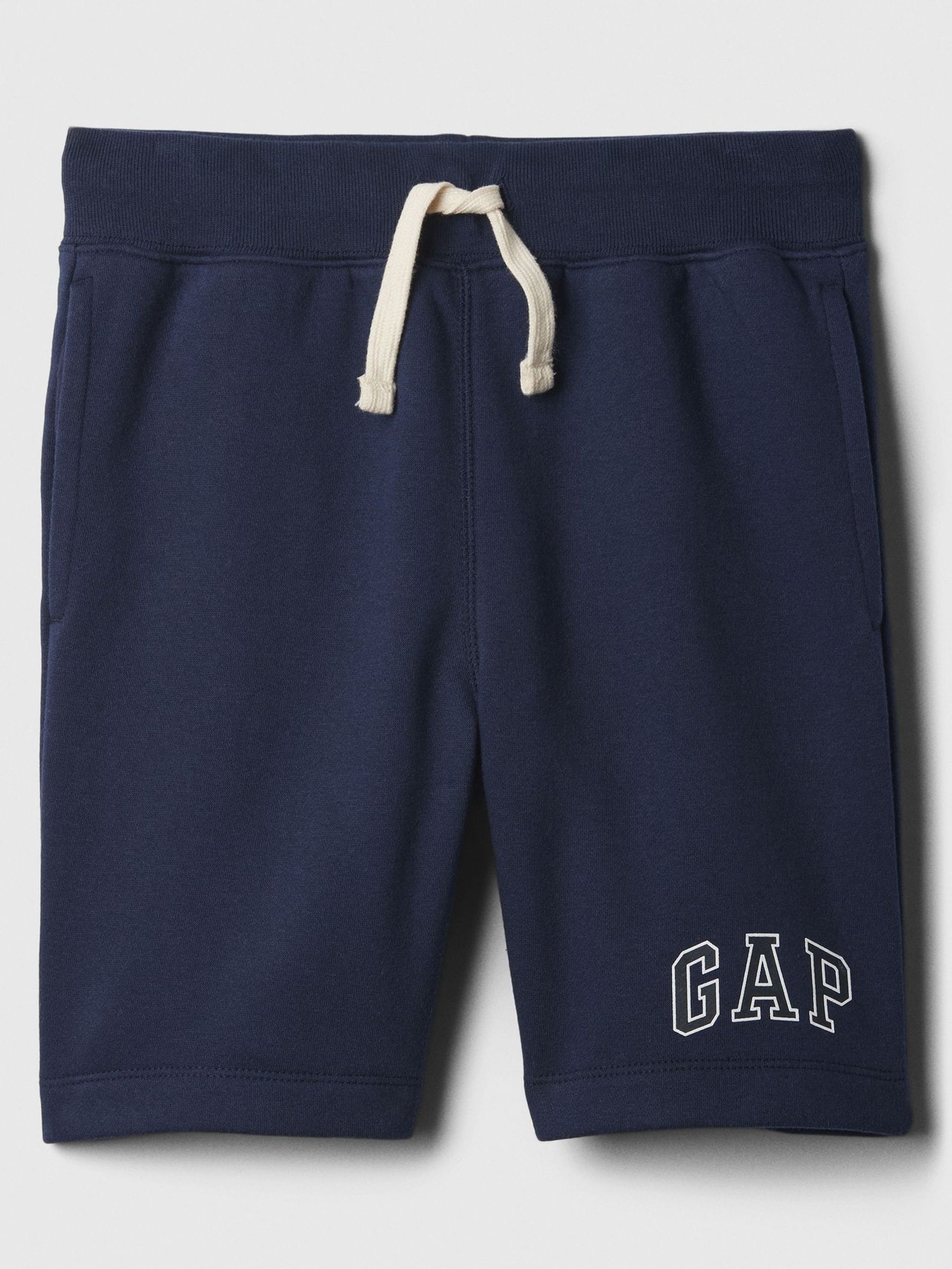 Navy Blue Pull On Logo Jogger Shorts (4-13yrs) (K73644) | £14