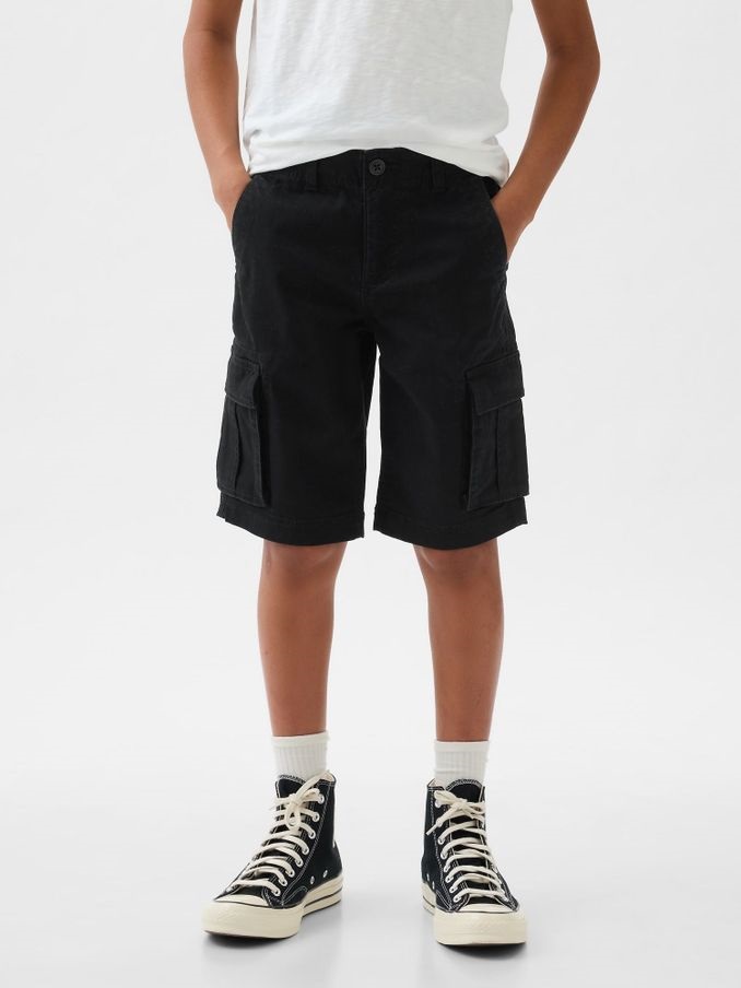 Black Cargo Shorts (5-13yrs) (K73649) | £17