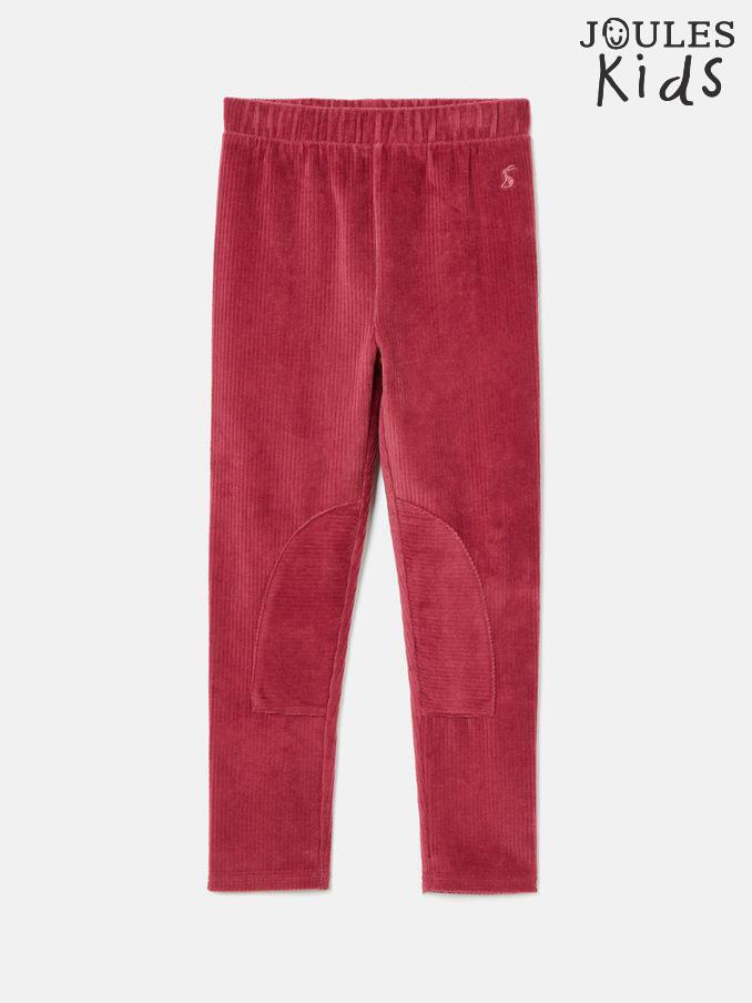 Giddy Up Berry Red Stretch Cord Legging (K73661) | £14 - £16