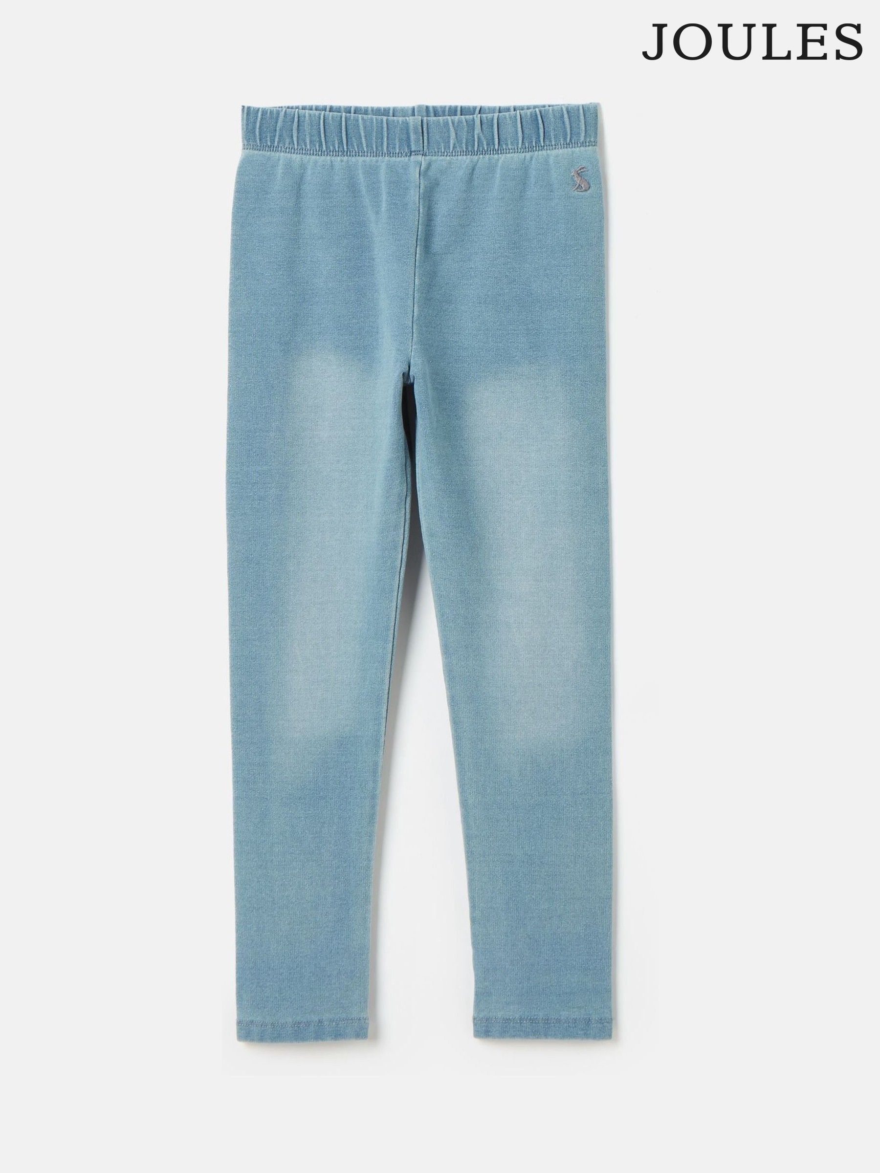 Girls' Trot Denim Light Wash Jersey Denim Jodphur-Style Leggings (K73662) | £14 - £16