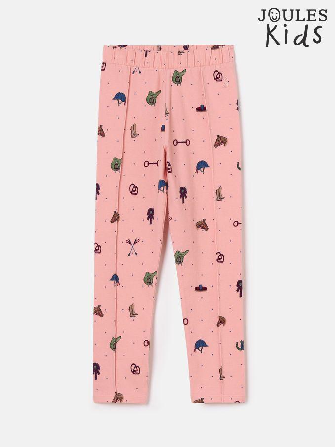 Girls' Dee Dee Pink Horse Print Leggings (K73689) | £12 - £14