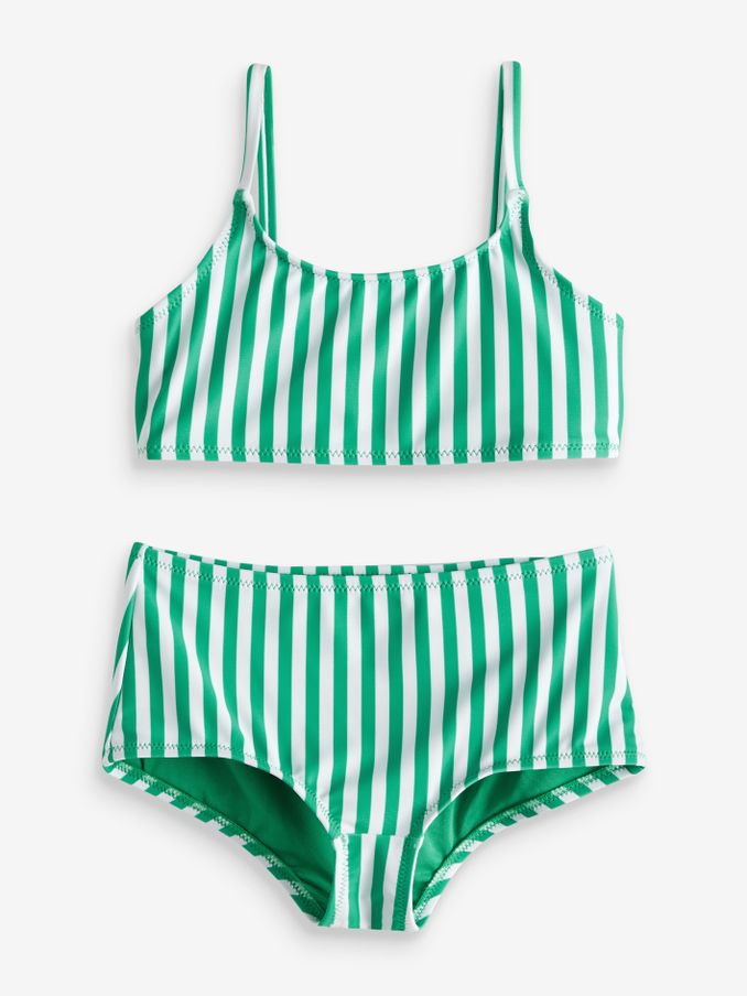 Green/White Stripe Bikini (4-12yrs) (K73808) | £17