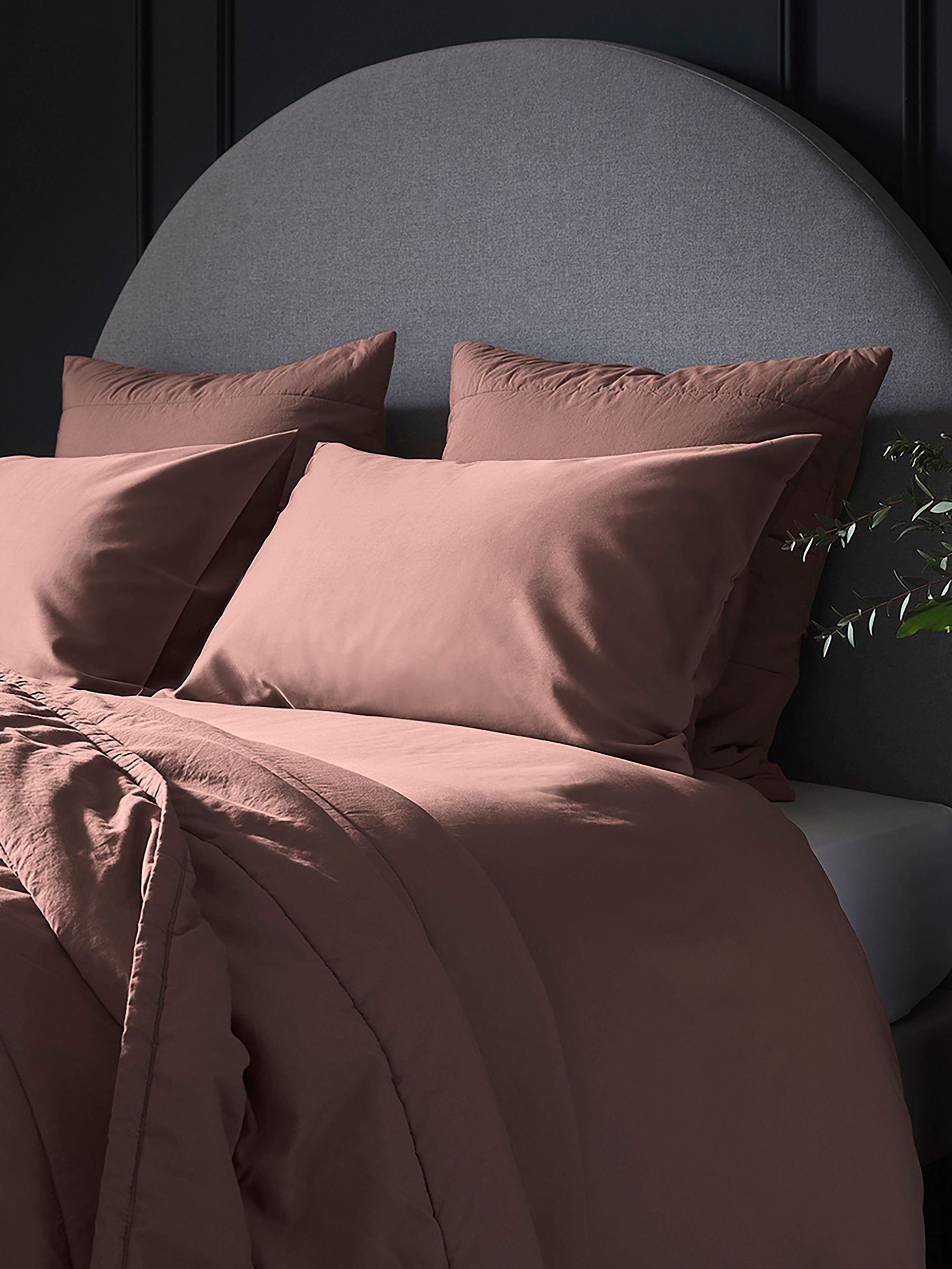 Bedfolk Set of 2 Orange Luxe 100% Cotton King Pillowcases (K73845) | £55